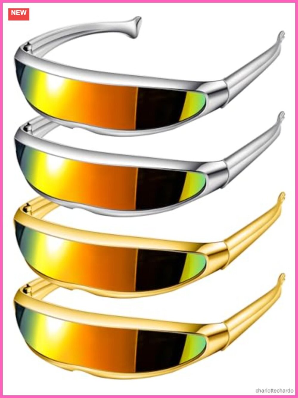 Set of 4 Fashion Plastic Sunglasses for Halloween Party